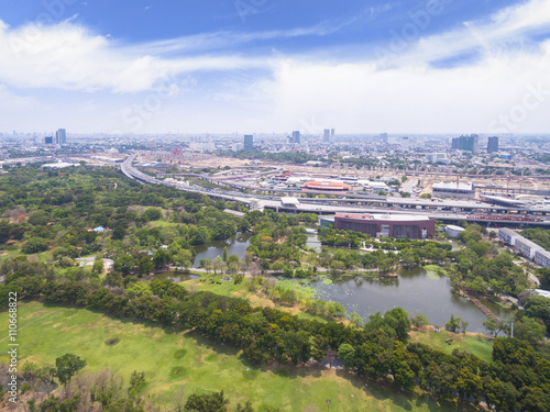 Aerial view of Bangkok Gardens