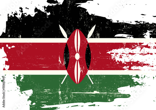 Kenya scratched Flag
