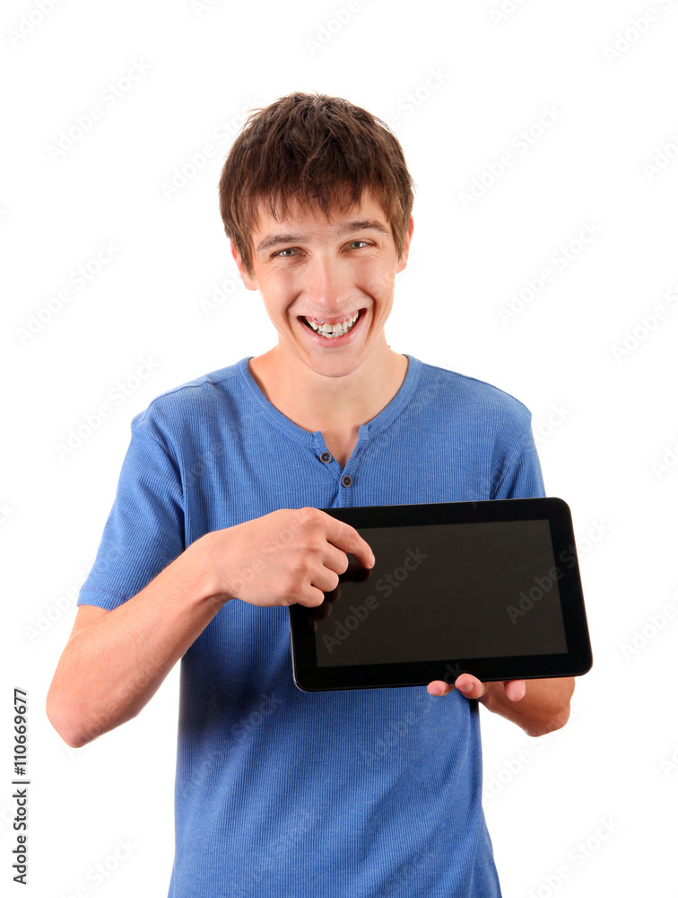 Young Man with Tablet Computer Young Man with Tablet Computer