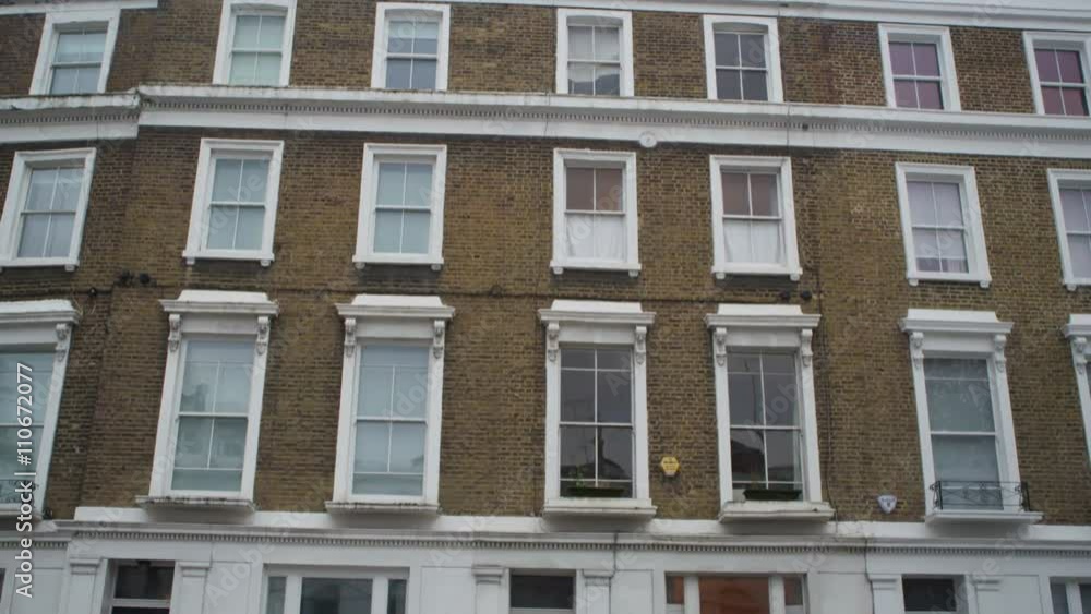 Exterior view of period town houses in a London Suburb Exterior view of period town houses in a London Suburb