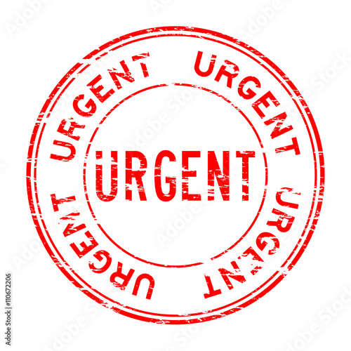 Grunge urgent stamp