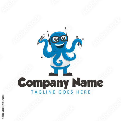 Blue Octopus Logo
