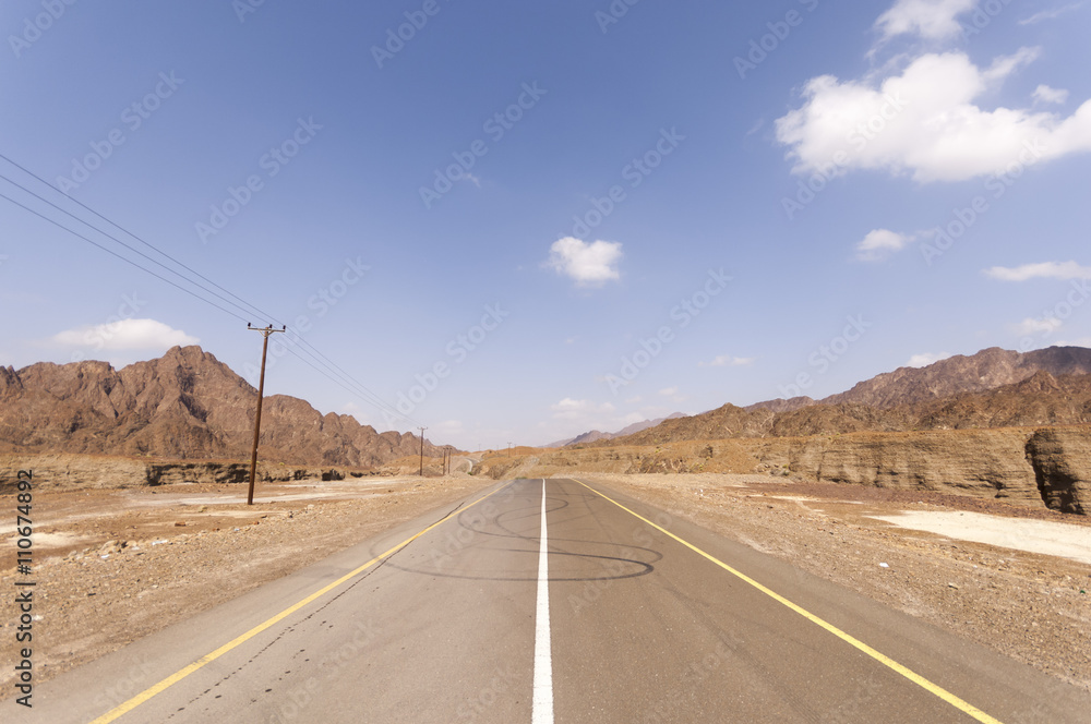 Road in the mountains of Ras al Khaimah, United Arab Emirates
Road in the mountains of Ras al Khaimah, United Arab Emirates