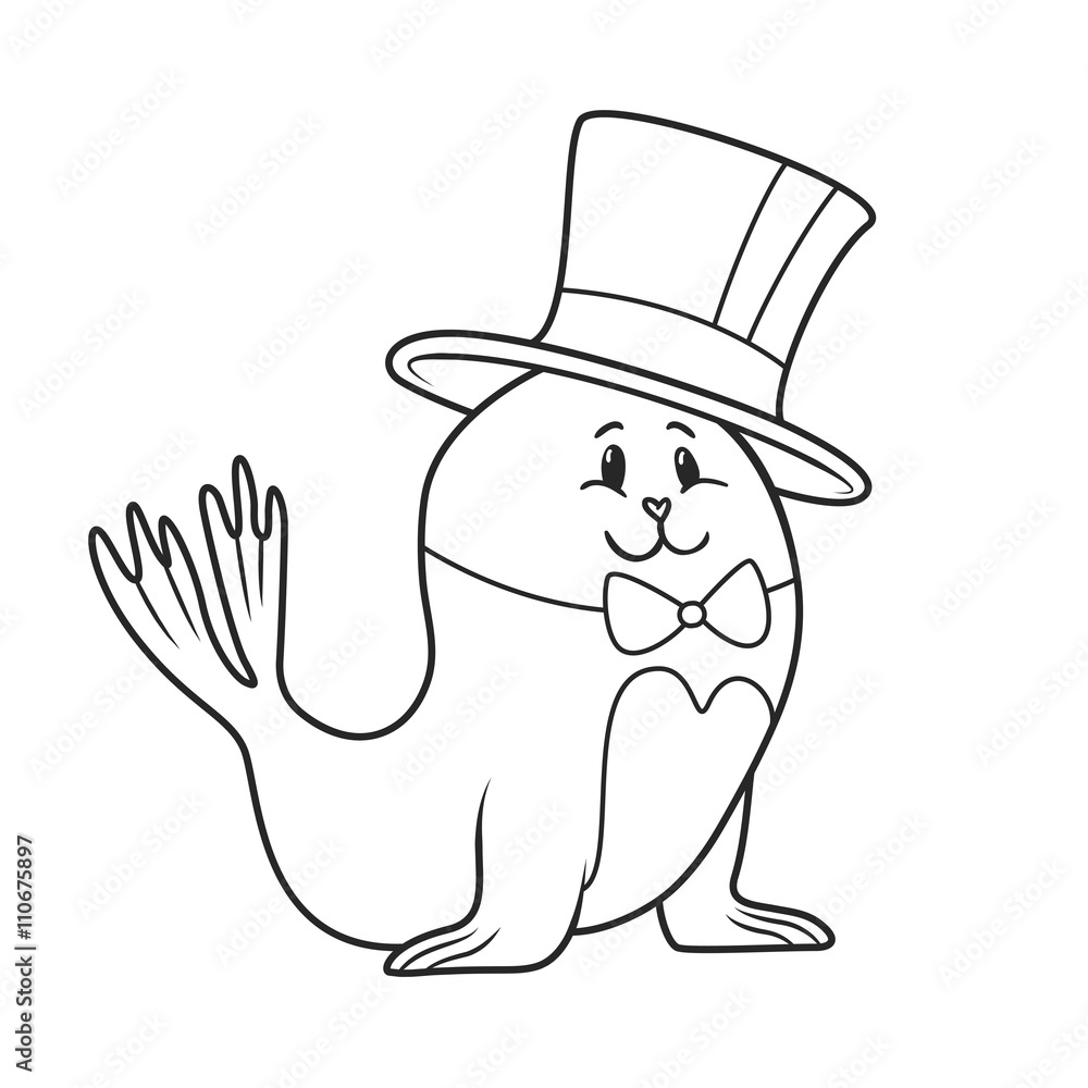 Fototapeta premium circus seal