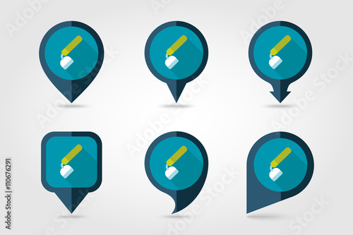 Hoe flat vector pin map icon. Garden Equipment Free Download Hoe flat vector pin map icon. Garden Equipment - GFXLoad