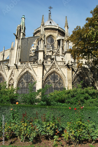 The Notre Dame church in Paris - France