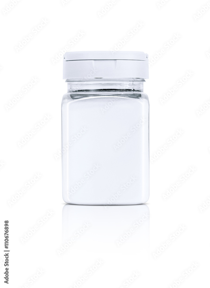 blank packaging salt bottle isolated on white background blank packaging salt bottle isolated on white background