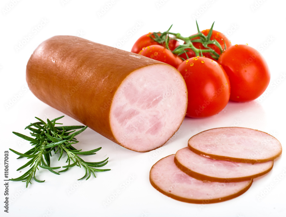 Obraz premium Kiełbasa szynkowa