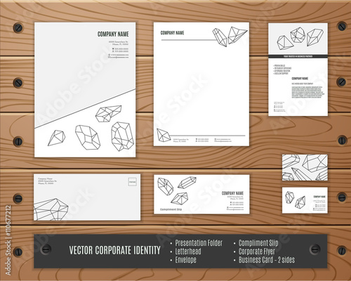 Vector corporate identity templates