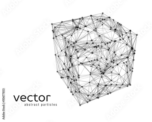 Abstract vector illustration of cube