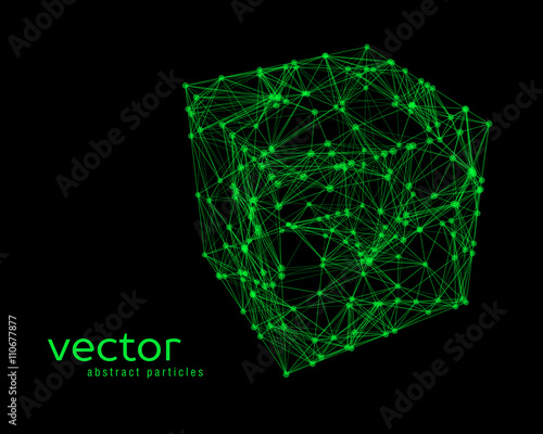 Abstract vector illustration of cube