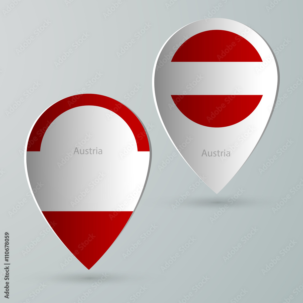 paper of map marker for maps austria paper of map marker for maps austria