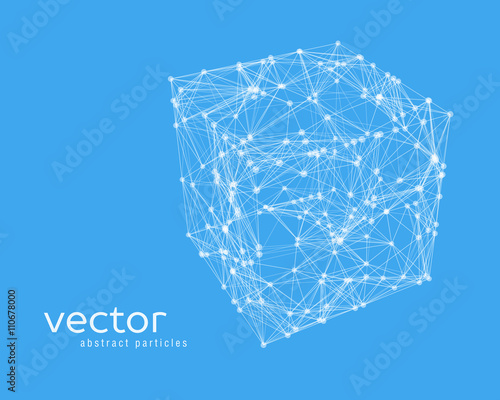 Abstract vector illustration of cube
