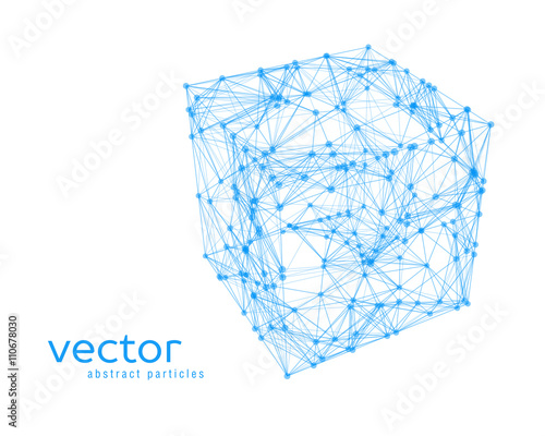 Abstract vector illustration of cube