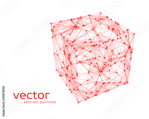 Abstract vector illustration of cube