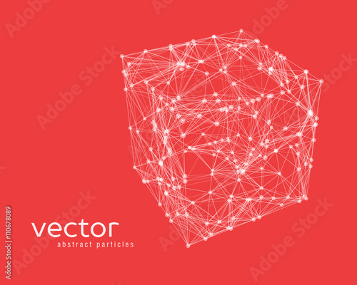 Abstract vector illustration of cube