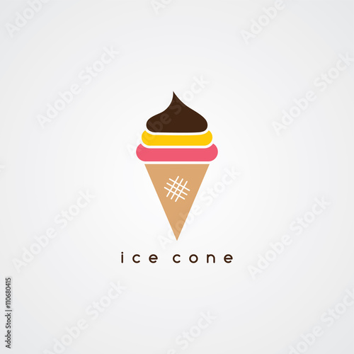 ice cream cone logotype