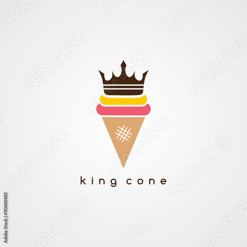 ice cream cone logotype
