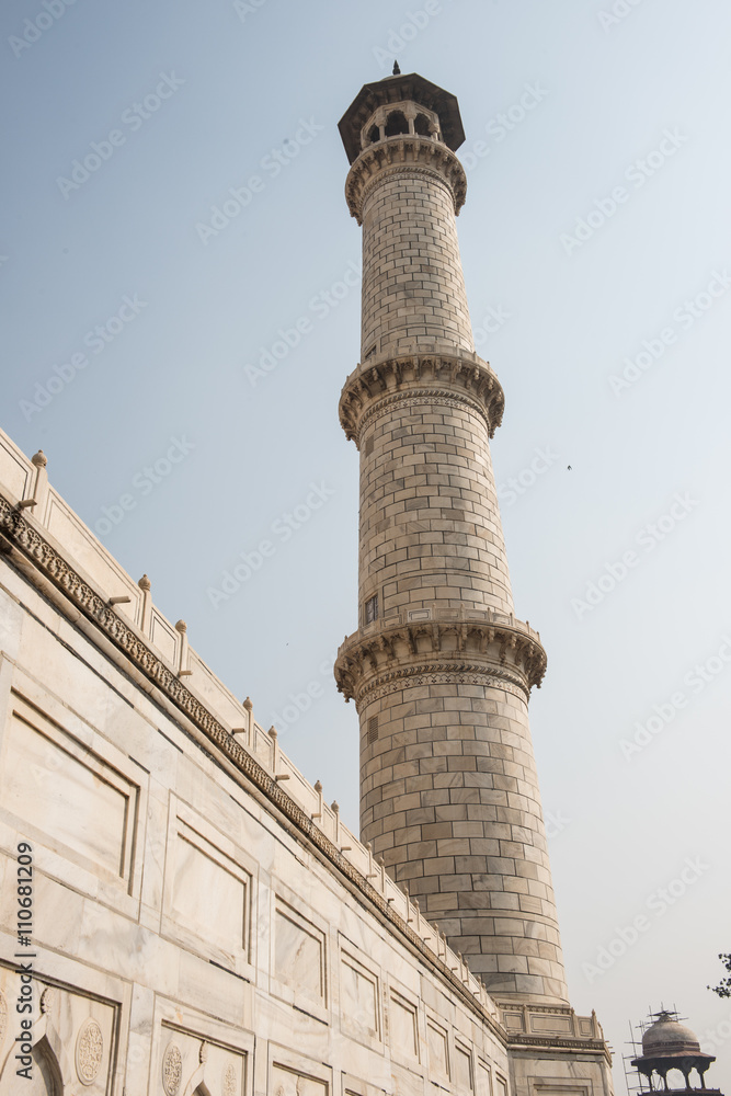 Minaret in Taj Mahal