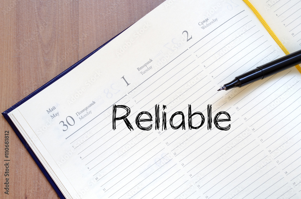 Reliable write on notebook Reliable write on notebook