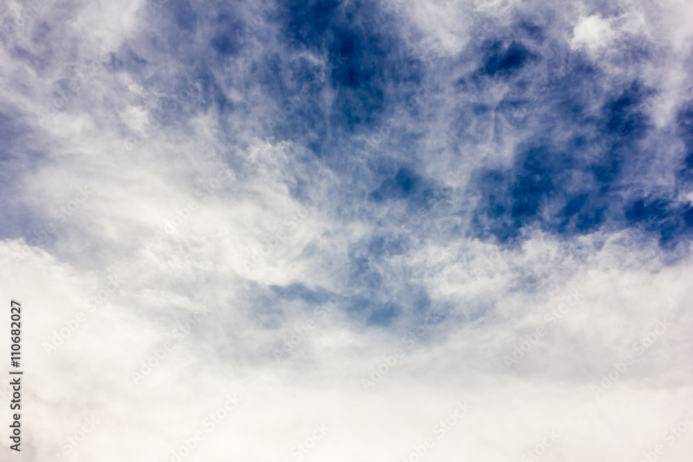 Blue sky with clouds background Blue sky with clouds background