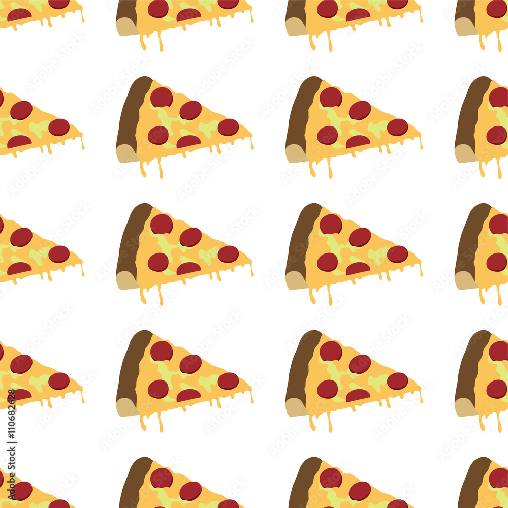 italian pizza slice pattern seamless