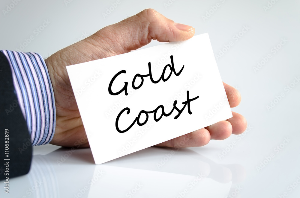 Gold coast text concept Gold coast text concept