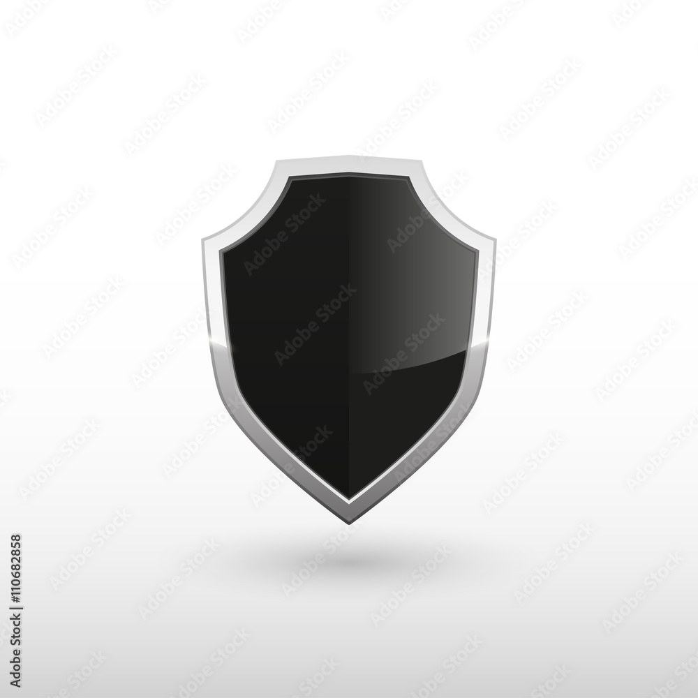 Black shield illustration Black shield illustration