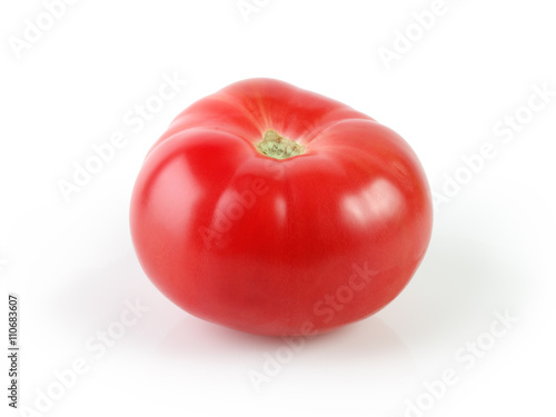 Ripe tomato without leaves