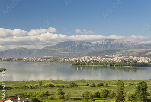 Giannena or Ioannina city, Greece, sping time, green colors © sea and sun