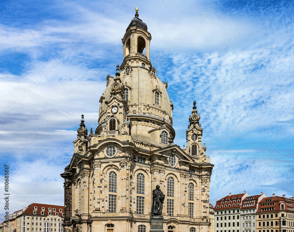 Dresden, Germany. Frauenkirche Cathedral church
