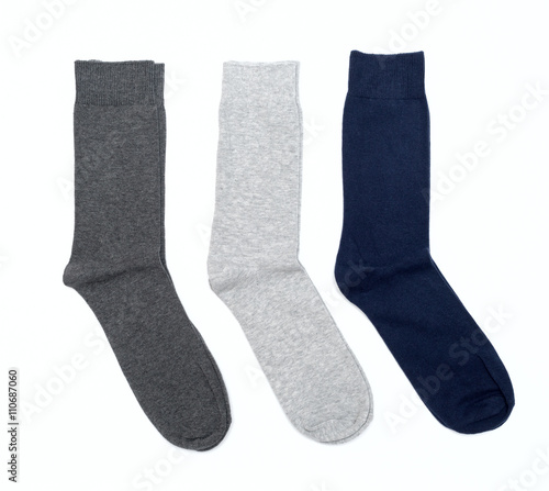 men's socks on a white background