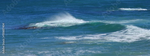 Splashing water  turquoise pacific