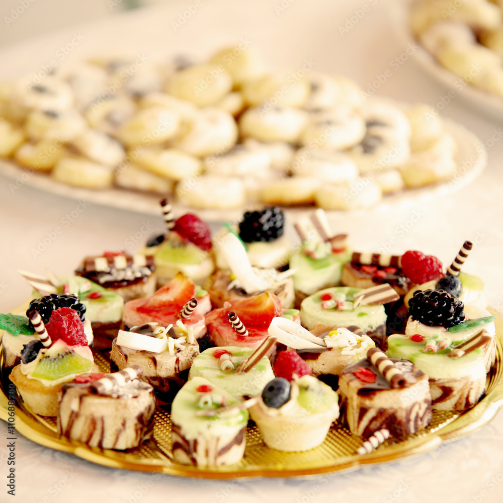 lovely collection of wedding sweet cakes on the table lovely collection of wedding sweet cakes on the table
