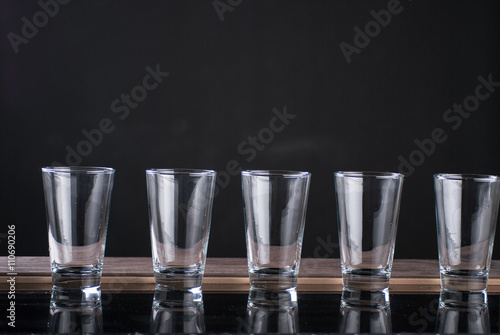 Jouice - soda transparent Glass with black background