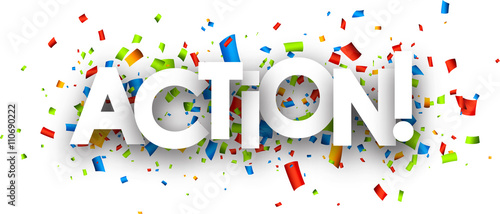 Action paper banner.