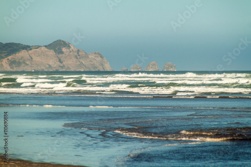 Waves on Pacific Ocean, National Park Chiloe, Chile