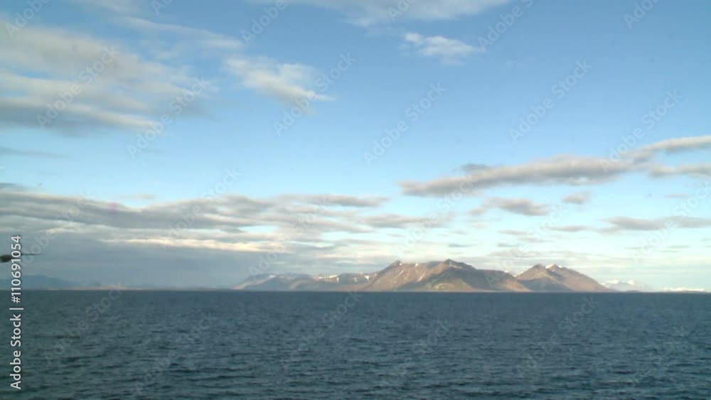 Coast of Svalbard. View from the ship. Summertime Coast of Svalbard. View from the ship. Summertime