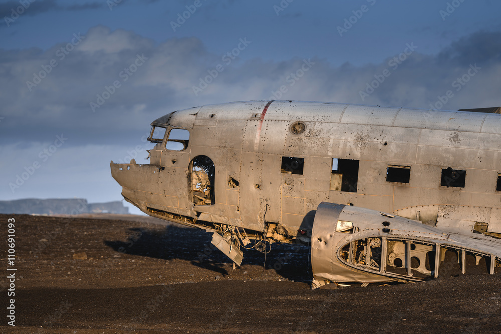 Plane wreck at Iceland