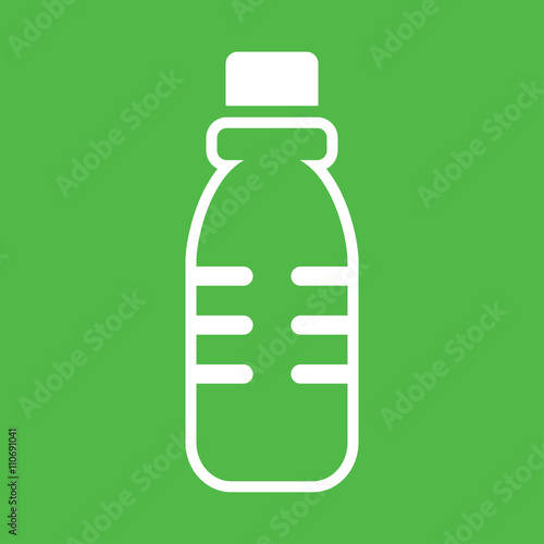 energy drink water bottle plastic icon