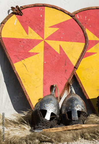 Cracow - Knight camp during the traditional Medieval festiva photo