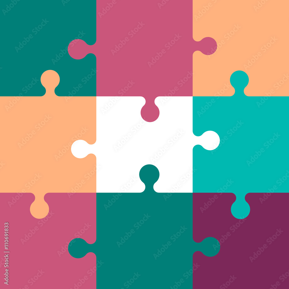Jigsaw puzzle. Vector illustration. Jigsaw puzzle. Vector illustration.