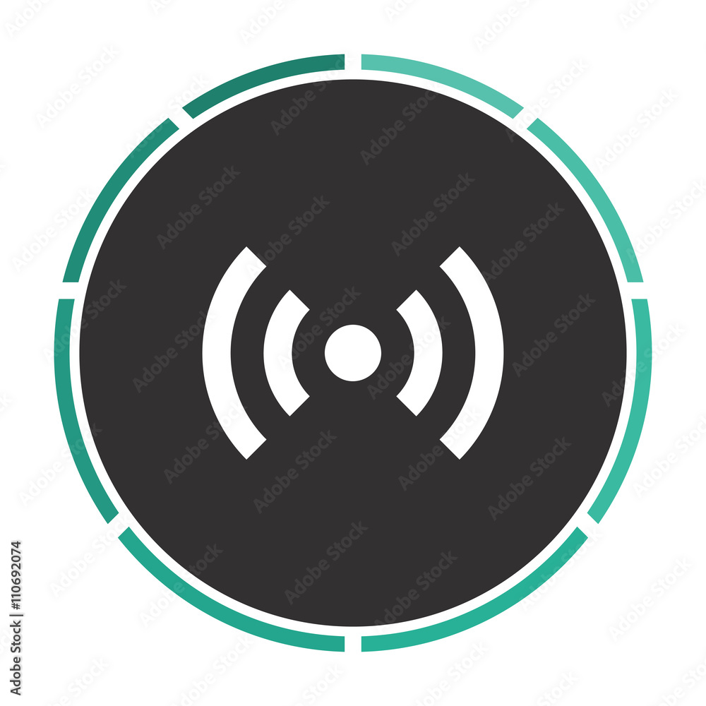 network Simple flat white vector pictogram on black circle. Illustration icon network Simple flat white vector pictogram on black circle. Illustration icon