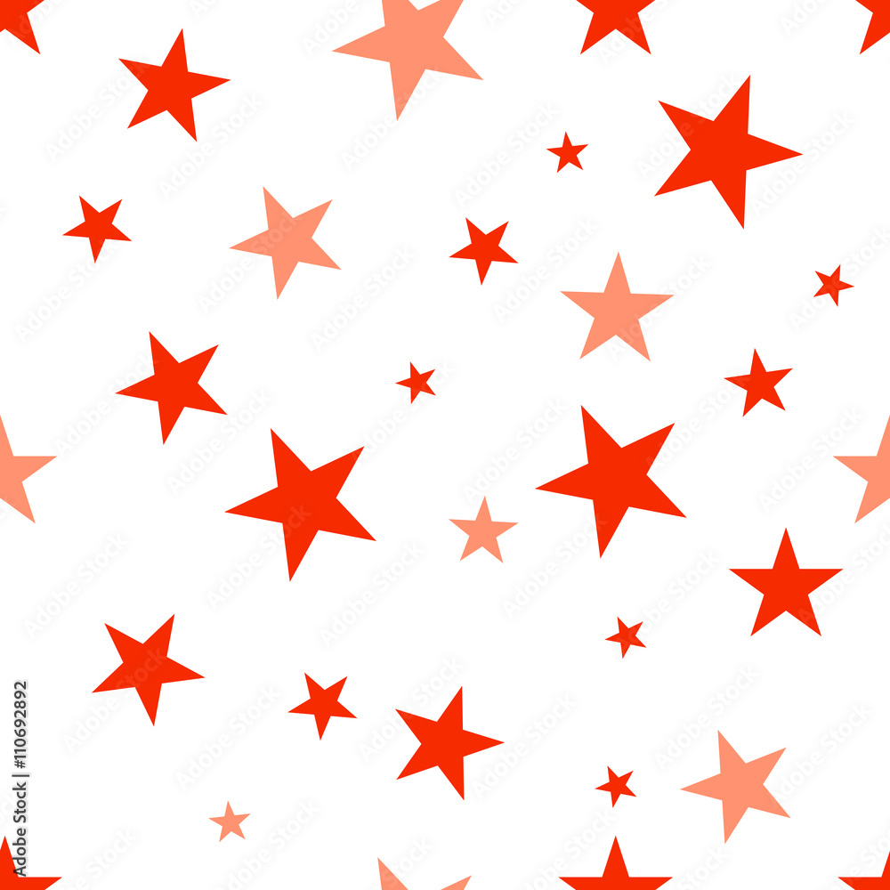 Seamless background with red stars. Vector pattern. EPS 10. Seamless background with red stars. Vector pattern. EPS 10.