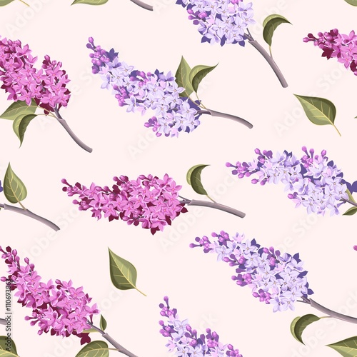 Vintage lilac seamless