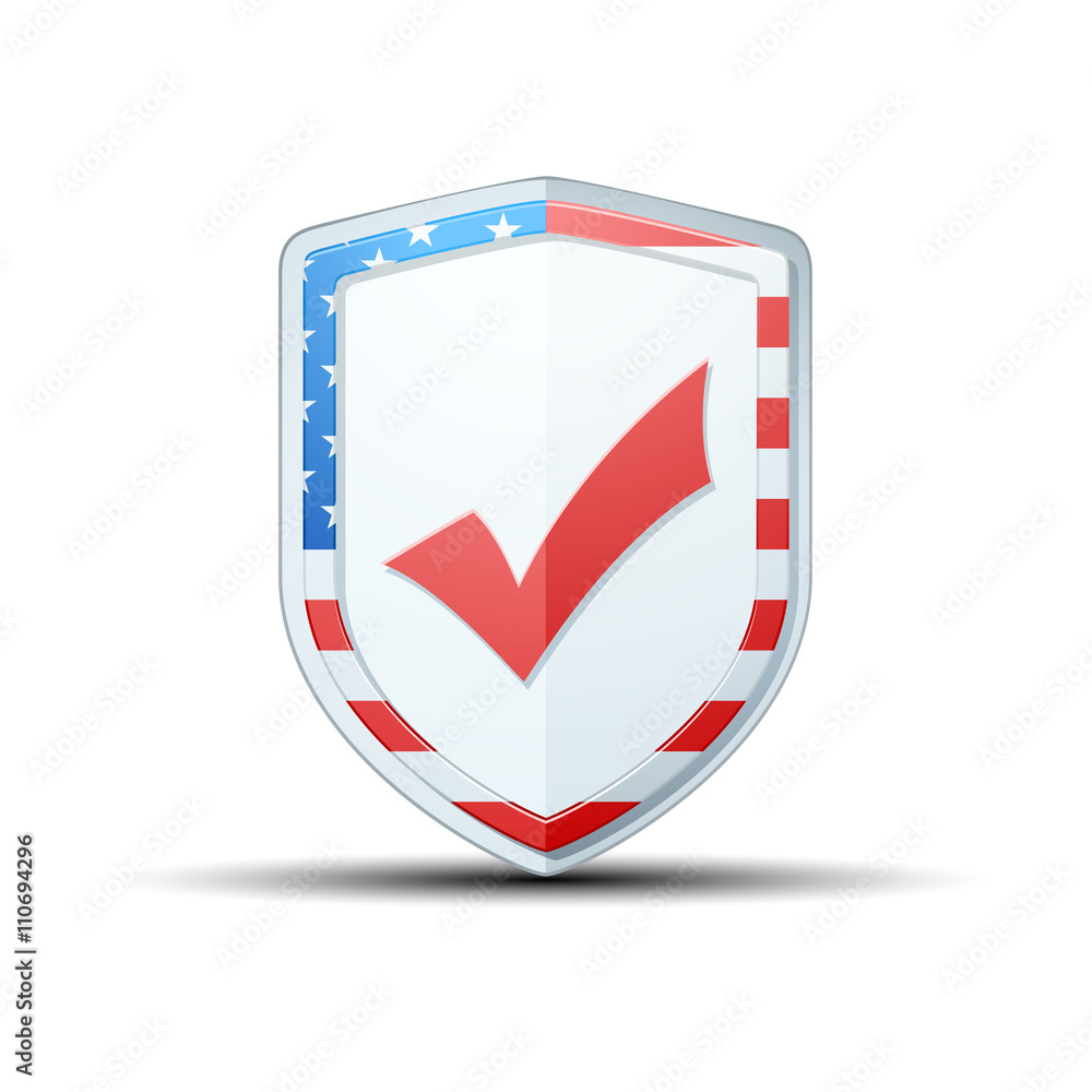 USA checkmark shield