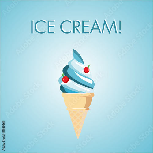 Rico cucurucho de helado fresquito para el verano