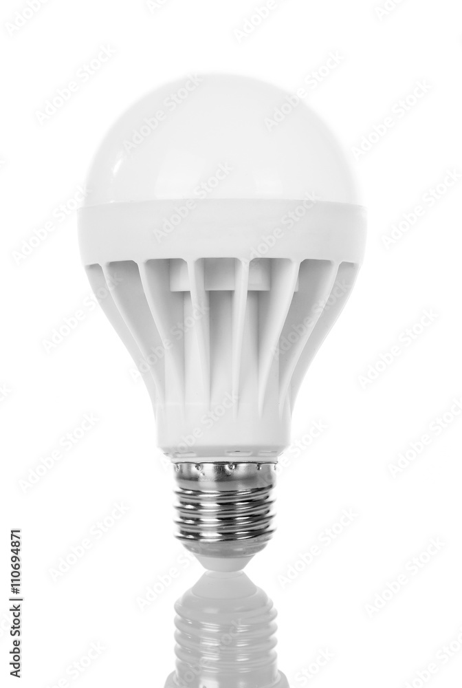 Energy saving LED lamp isolated on white. Energy saving LED lamp isolated on white.