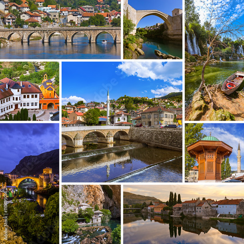 Collage of Bosnia and Herzegovina travel images (my photos)
