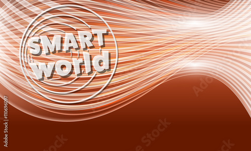 Vector modern abstract background with transparent lines and sma